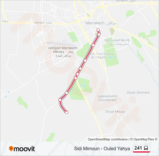 241 Bus Line Map