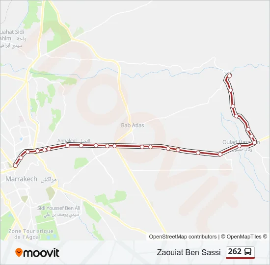 262 Bus Line Map