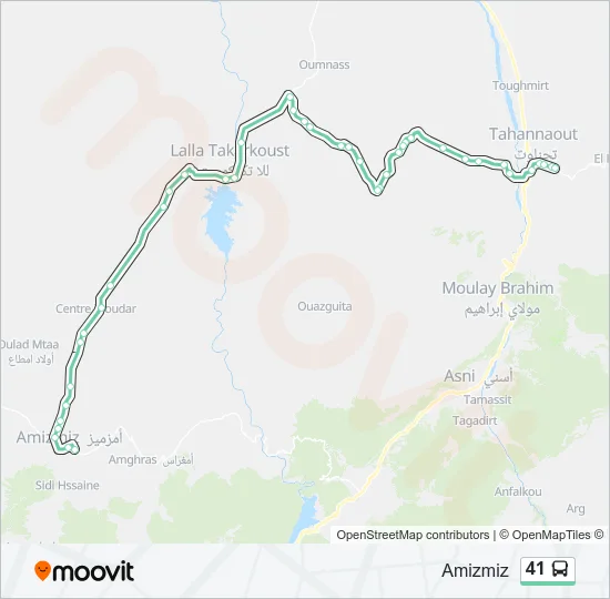 41 Bus Line Map