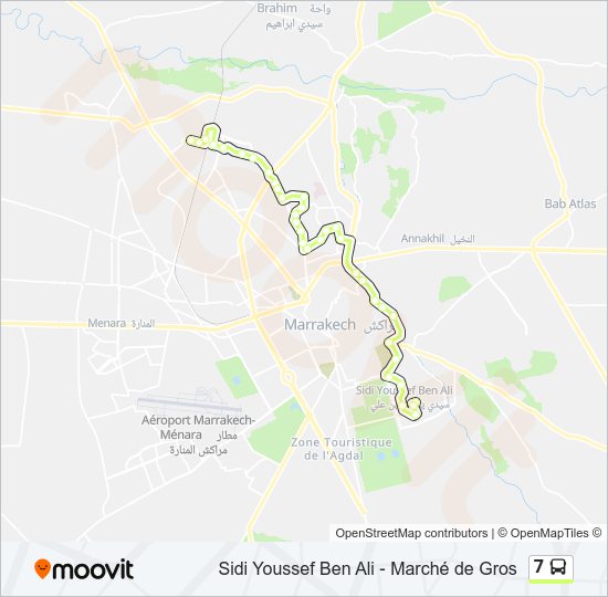 7 Bus Line Map