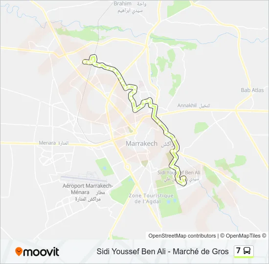 7 Bus Line Map