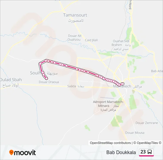 23 Bus Line Map