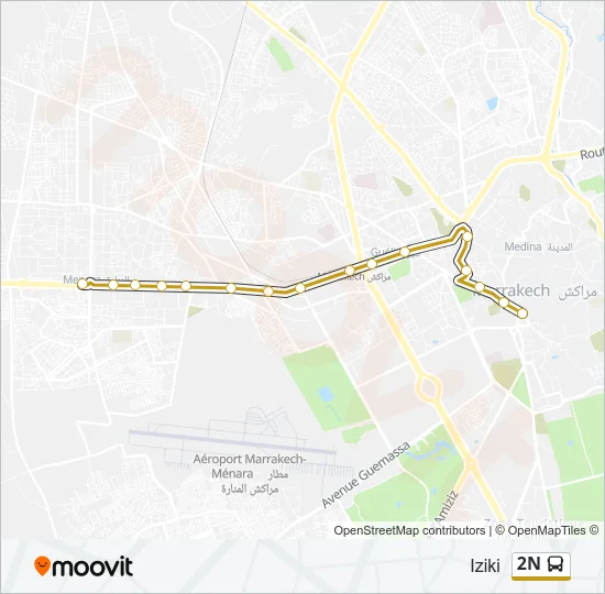 2N Bus Line Map