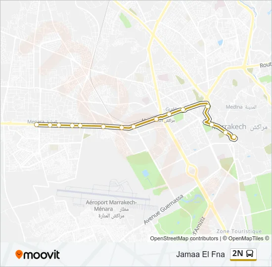 2N Bus Line Map