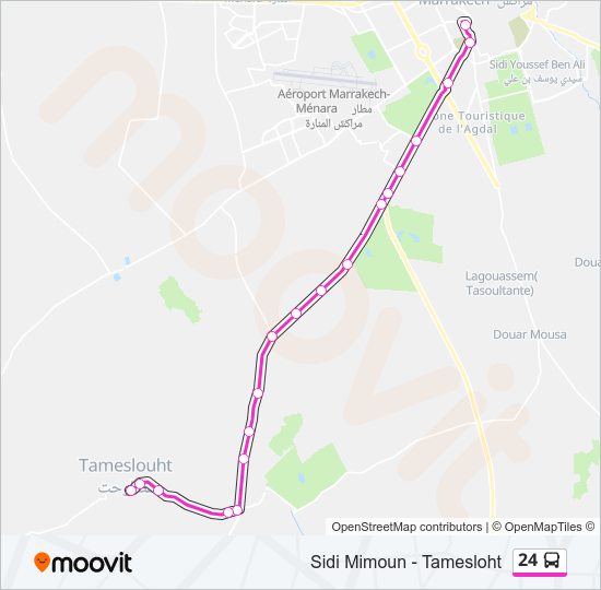 24 bus Line Map