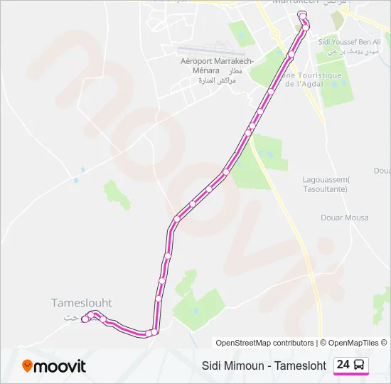 24 Bus Line Map