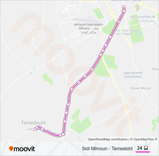 24 Bus Line Map