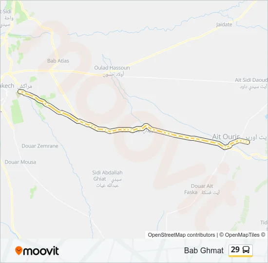 29 Bus Line Map