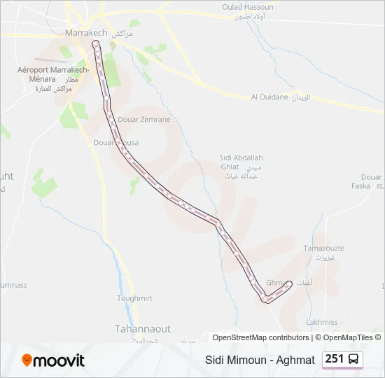 251 Bus Line Map