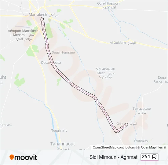 251 Bus Line Map