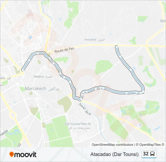 32 Bus Line Map
