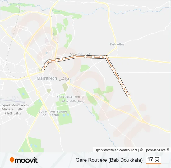 17 Bus Line Map