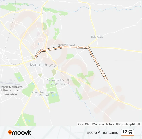 17 Bus Line Map