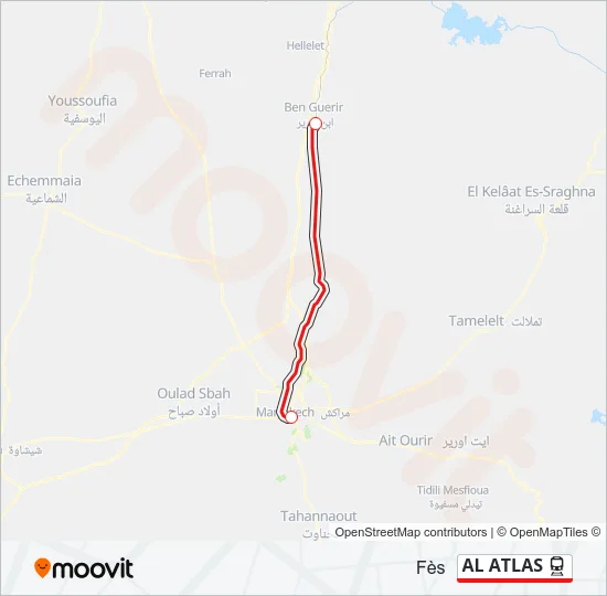 AL ATLAS Train Line Map
