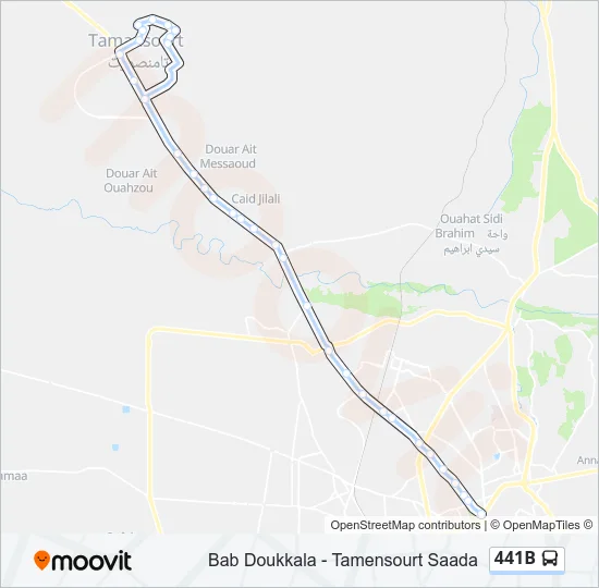 441B Bus Line Map