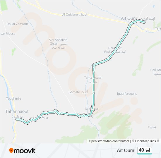 40 bus Line Map