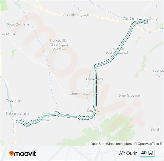 40 Bus Line Map