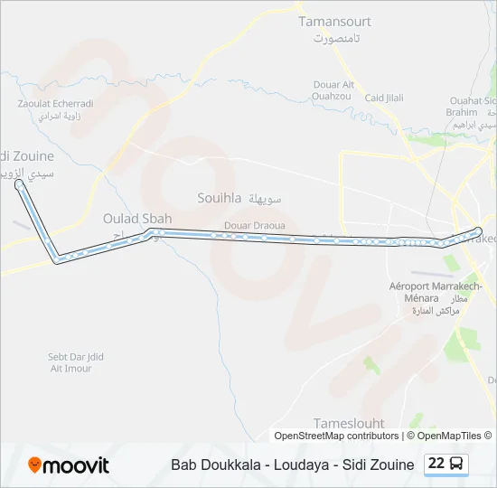 22 Bus Line Map