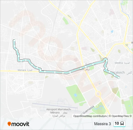 10 Bus Line Map