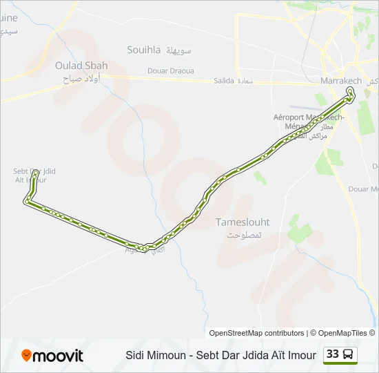 33 Bus Line Map