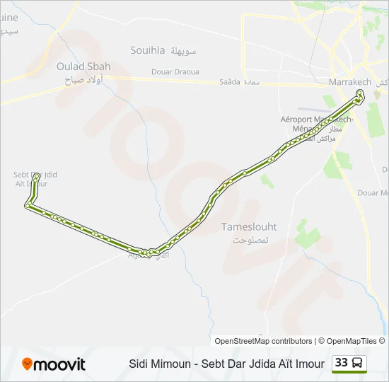 33 Bus Line Map