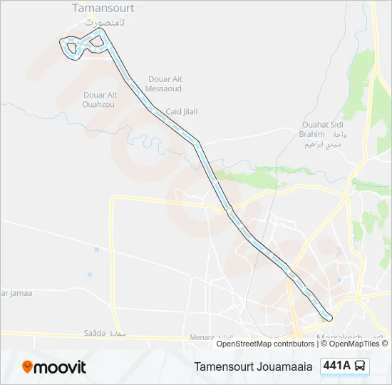 441A Bus Line Map