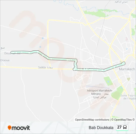 27 Bus Line Map