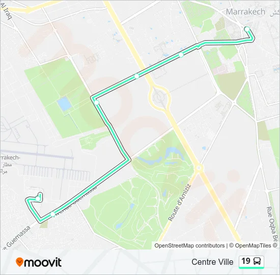 19 Bus Line Map