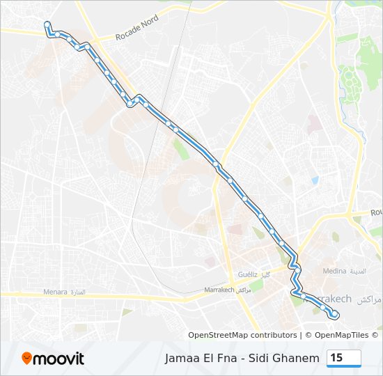 15 bus Line Map