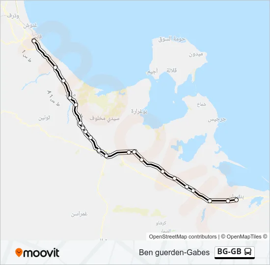 BG-GB Bus Line Map