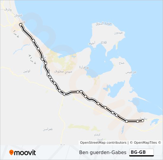 BG-GB bus Line Map