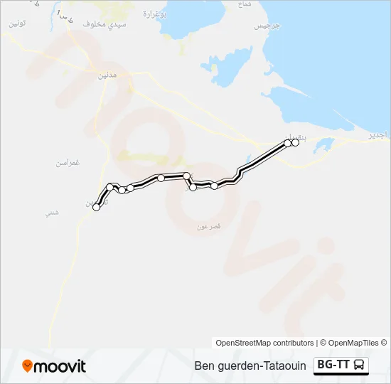 BG-TT Bus Line Map
