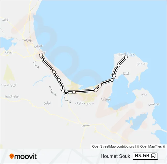 HS-GB Bus Line Map