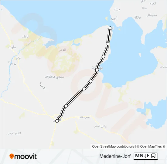 MN-JF Bus Line Map