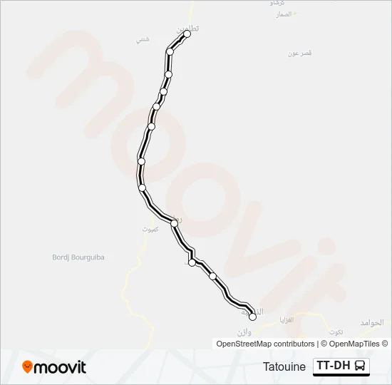 TT-DH Bus Line Map