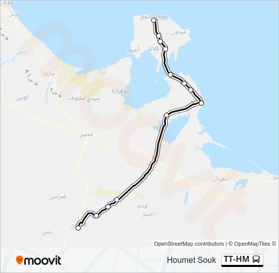 TT-HM Bus Line Map