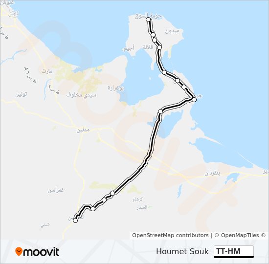 TT-HM bus Line Map