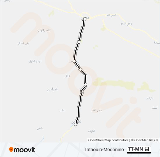 TT-MN bus Line Map