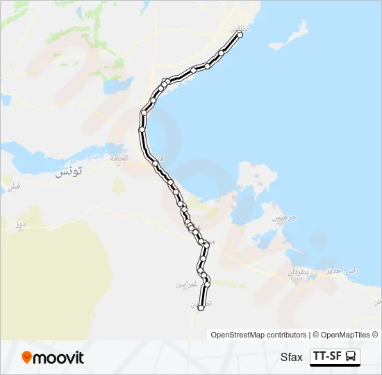 TT-SF Bus Line Map