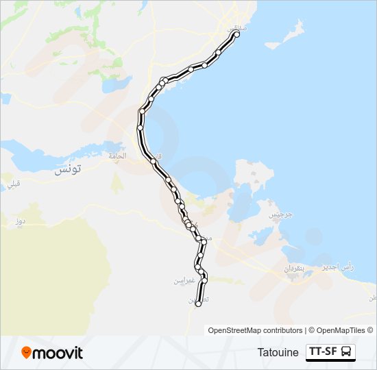 TT-SF bus Line Map