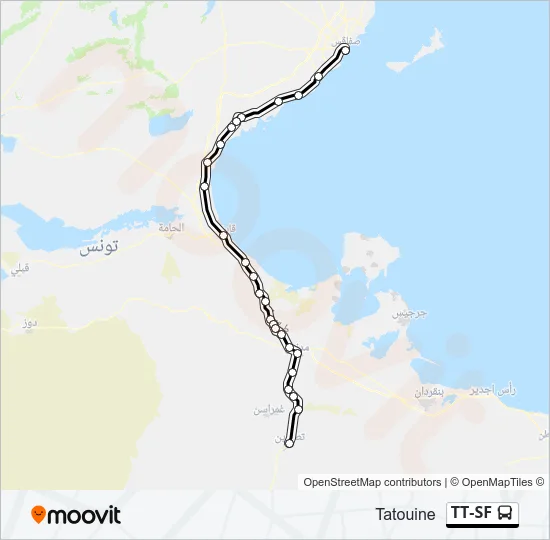 TT-SF Bus Line Map