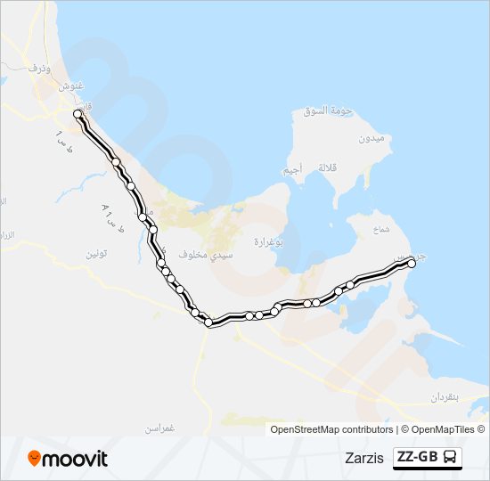 ZZ-GB bus Line Map