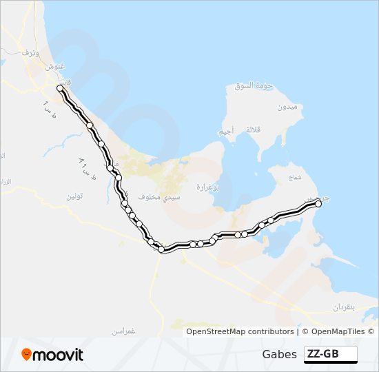 ZZ-GB bus Line Map