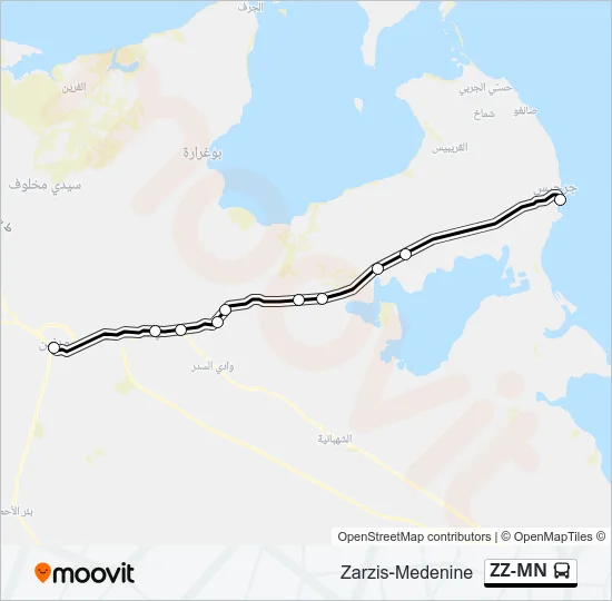 ZZ-MN Bus Line Map