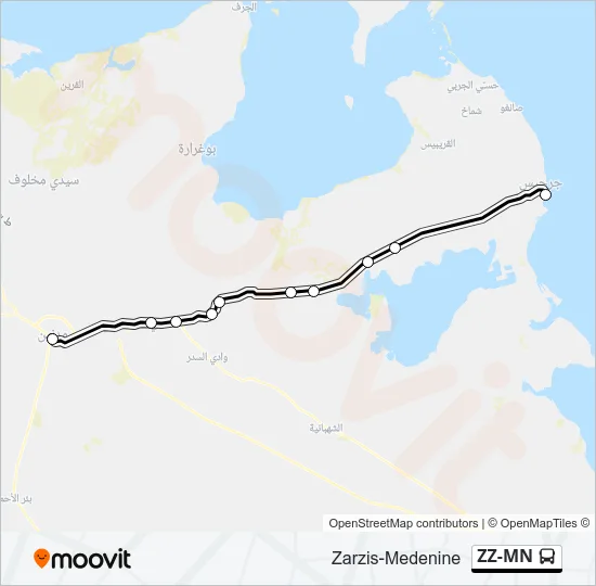 ZZ-MN Bus Line Map