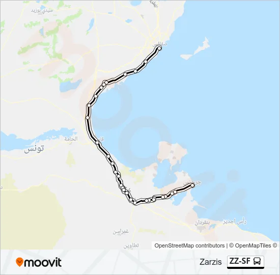 ZZ-SF Bus Line Map