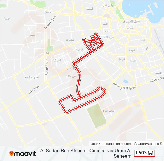 L503 Bus Line Map