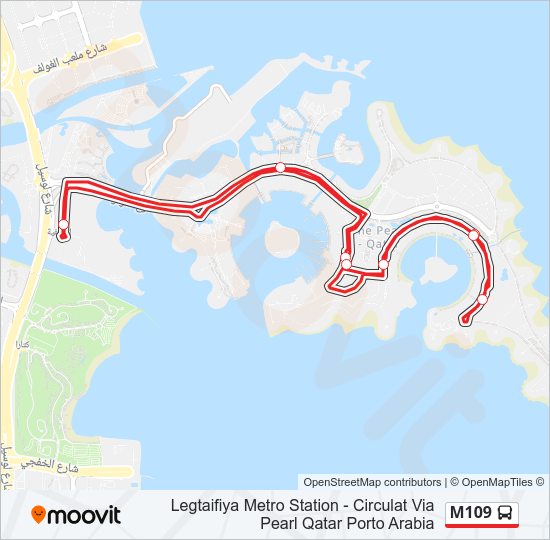 خريط الخط لـ M109 حافلة
