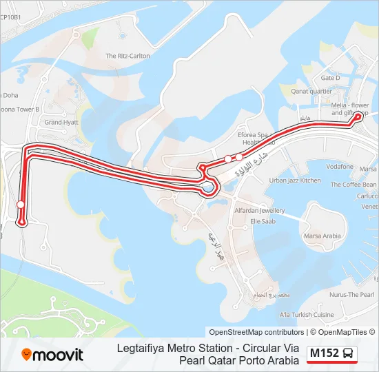M152 Bus Line Map