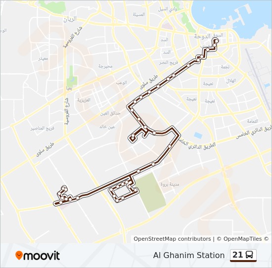 21 Bus Route Map 21 Route: Schedules, Stops & Maps - Street 23 (Updated)